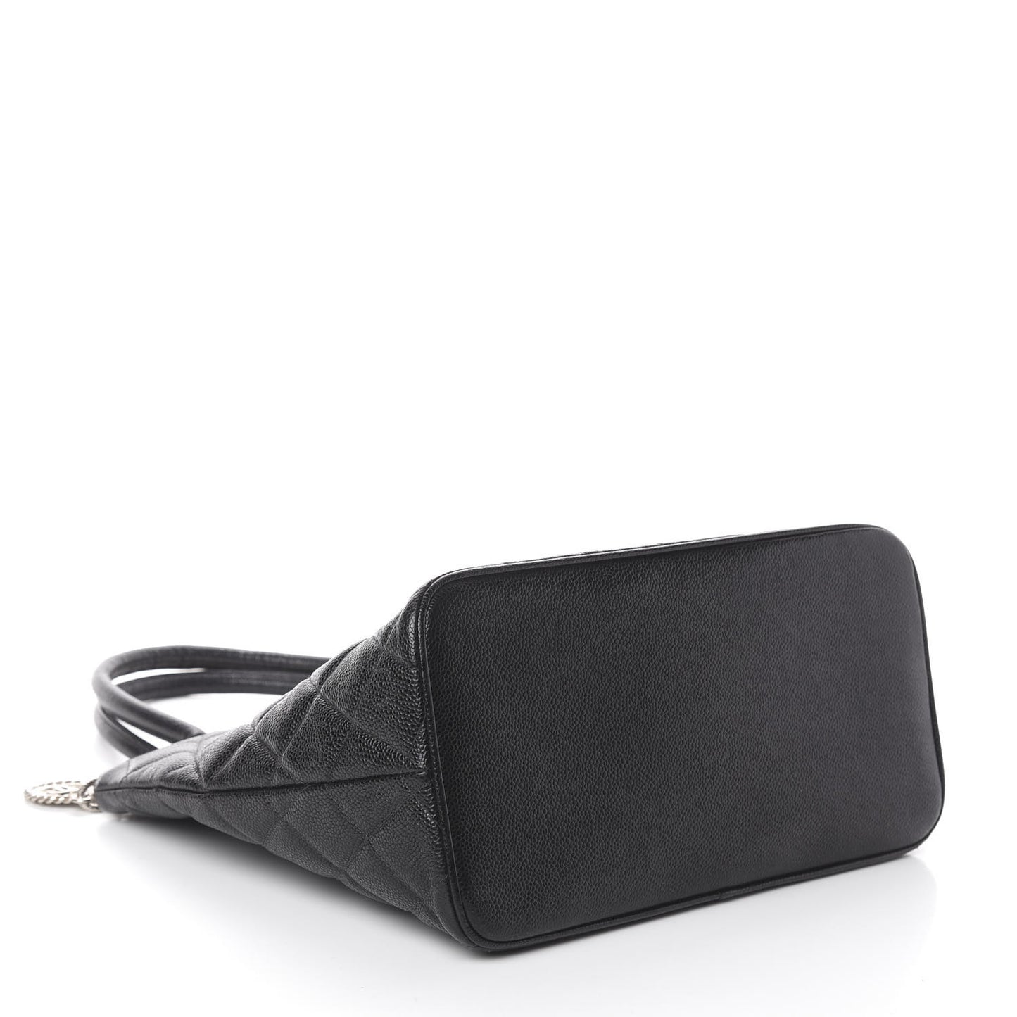 Caviar Quilted Medallion Tote Black