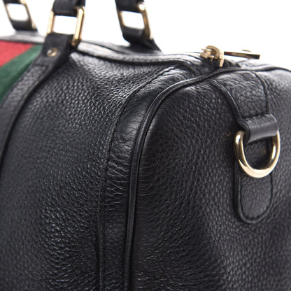 Gucci Calfskin Vintage Web Medium Boston Black 18 of 21