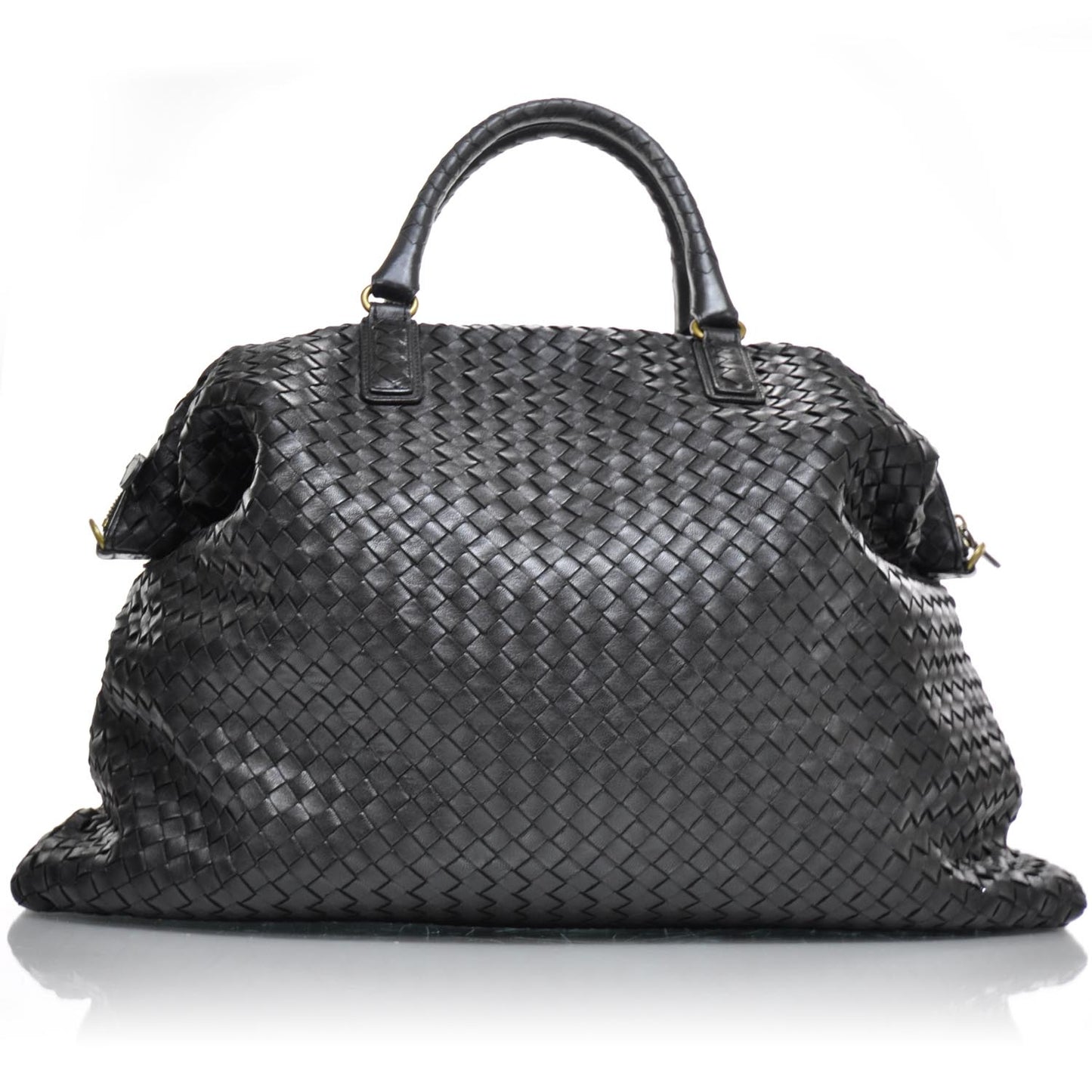 Nappa Intrecciato Convertible Bag Nero Black