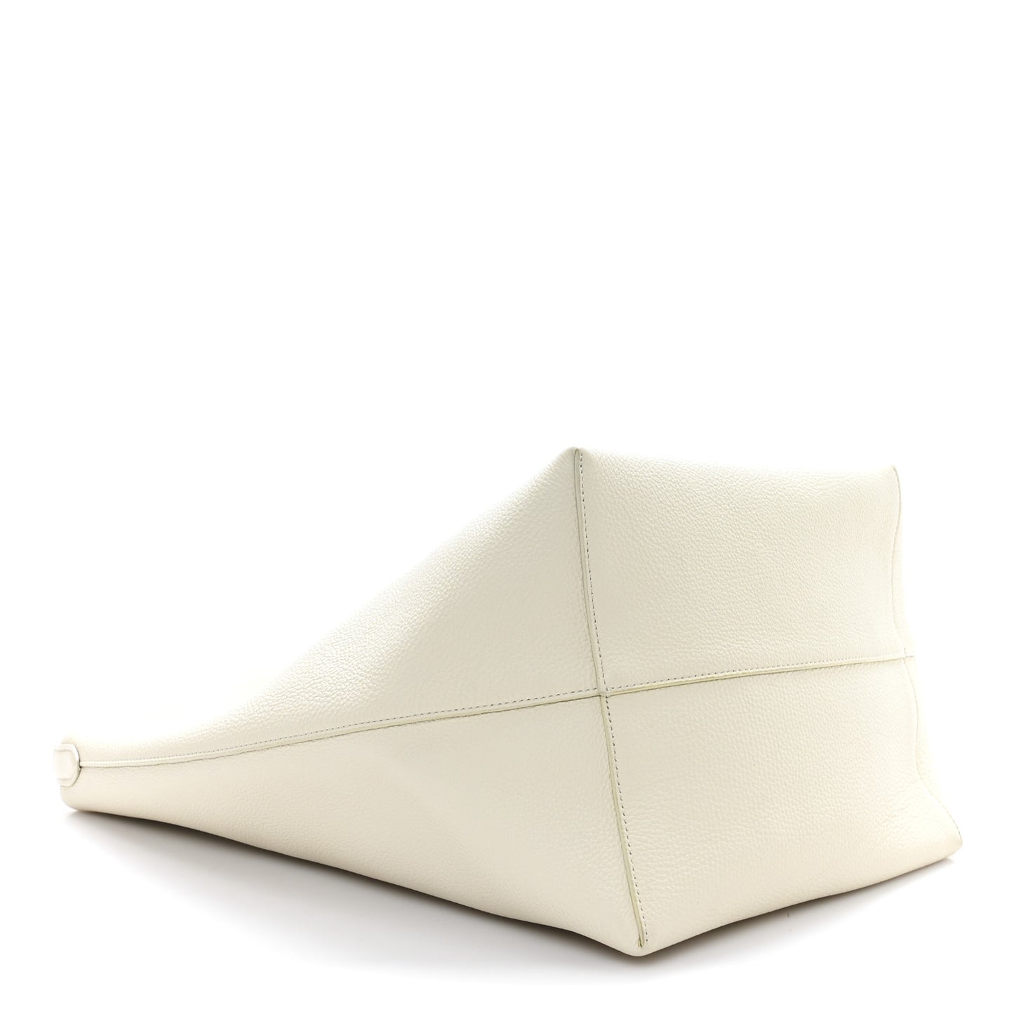 Grained Calfskin Large N/S Park Tote Ivory