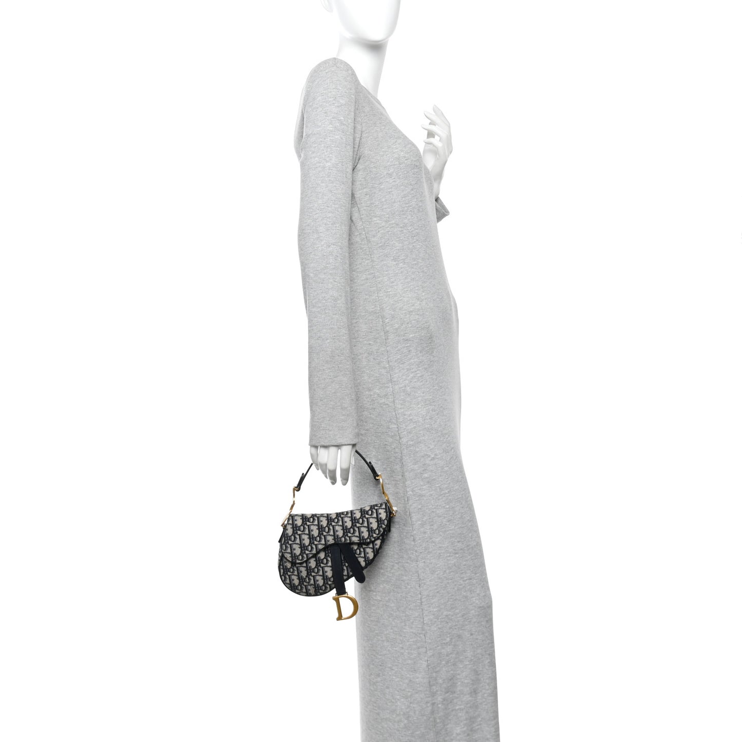 Oblique Mini Saddle Bag Blue