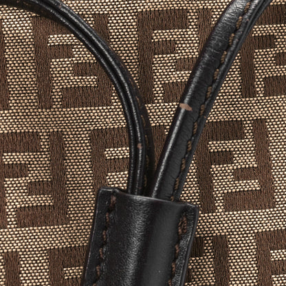 Fendi Zucchino Vitello Drawstring Shoulder Bag Testa di Moro Beige 10 of 13