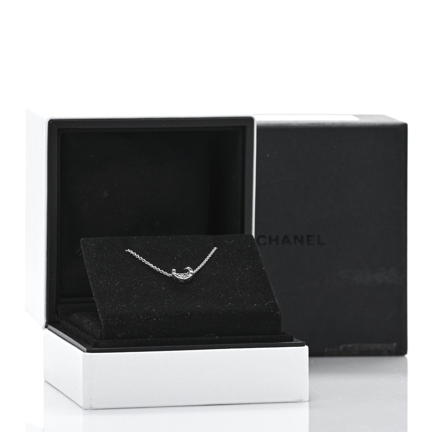 Chanel 18K White Gold Coco Crush Station Bracelet 4 of 4