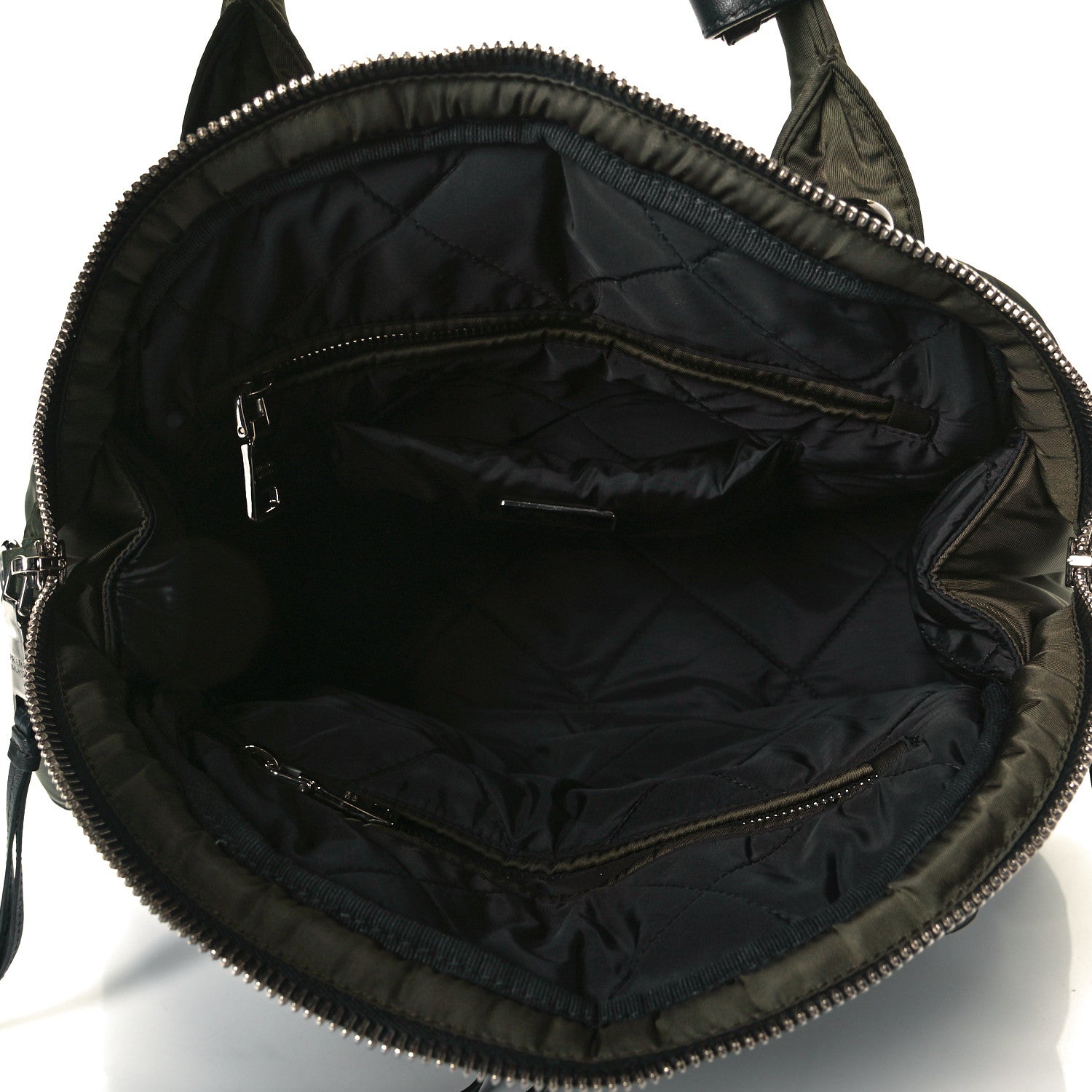 Prada Tessuto Nylon Bomber Dome Satchel Mimetico 6 of 6
