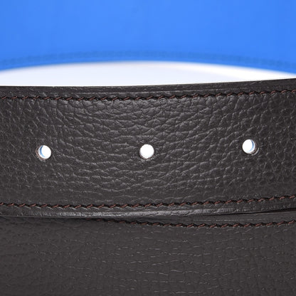 Hermes Polo Bullskin Swift 32mm H Belt 105 Macassar Bleu Hydra 6 of 7
