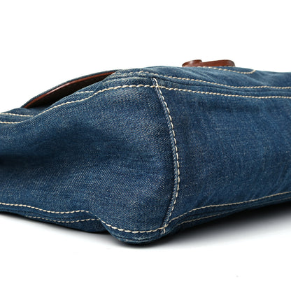 Prada Denim Shoulder Bag Avio 5 of 8