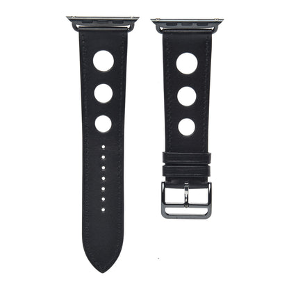 Hermes Gala Calfskin 44mm Rallye Apple Watch Single Tour Band Black 1 of 5