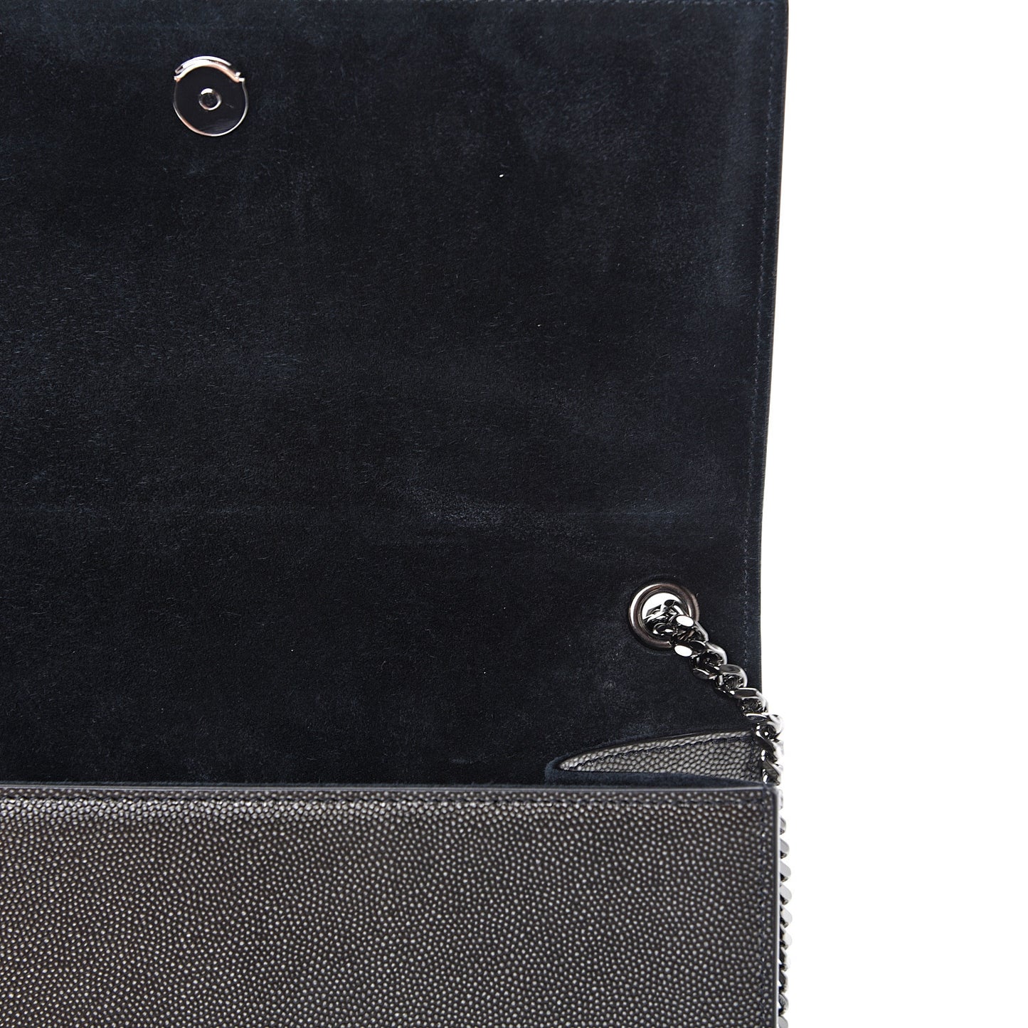 Grain De Poudre Medium Classic Monogram Kate Satchel Black