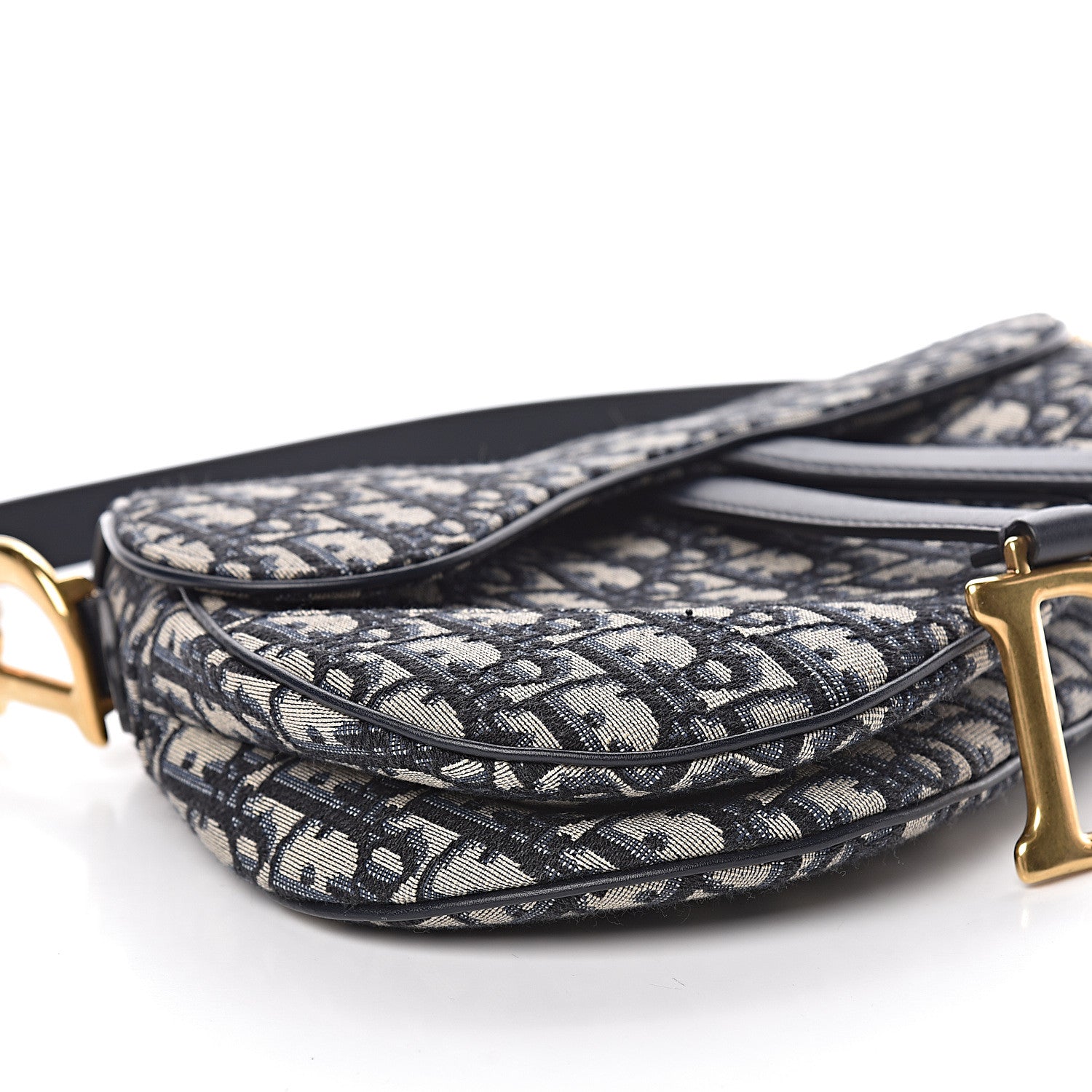 Christian Dior Oblique Saddle Bag Blue 11 of 15