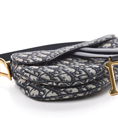 Christian Dior Oblique Saddle Bag Blue 11 of 15