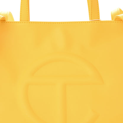 Telfar Vegan Leather Medium Shopping Bag Yellow 8 of 11