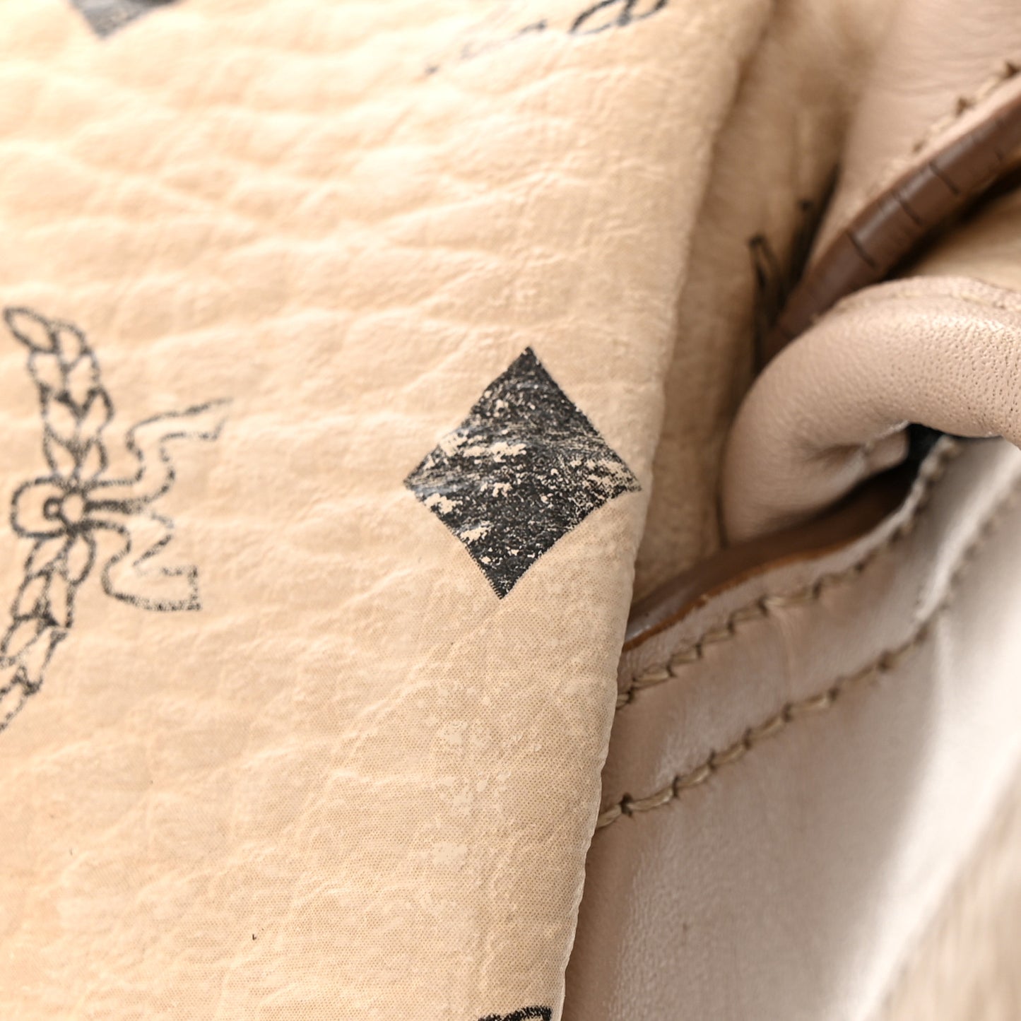 Visetos Small Studded Stark Backpack Beige
