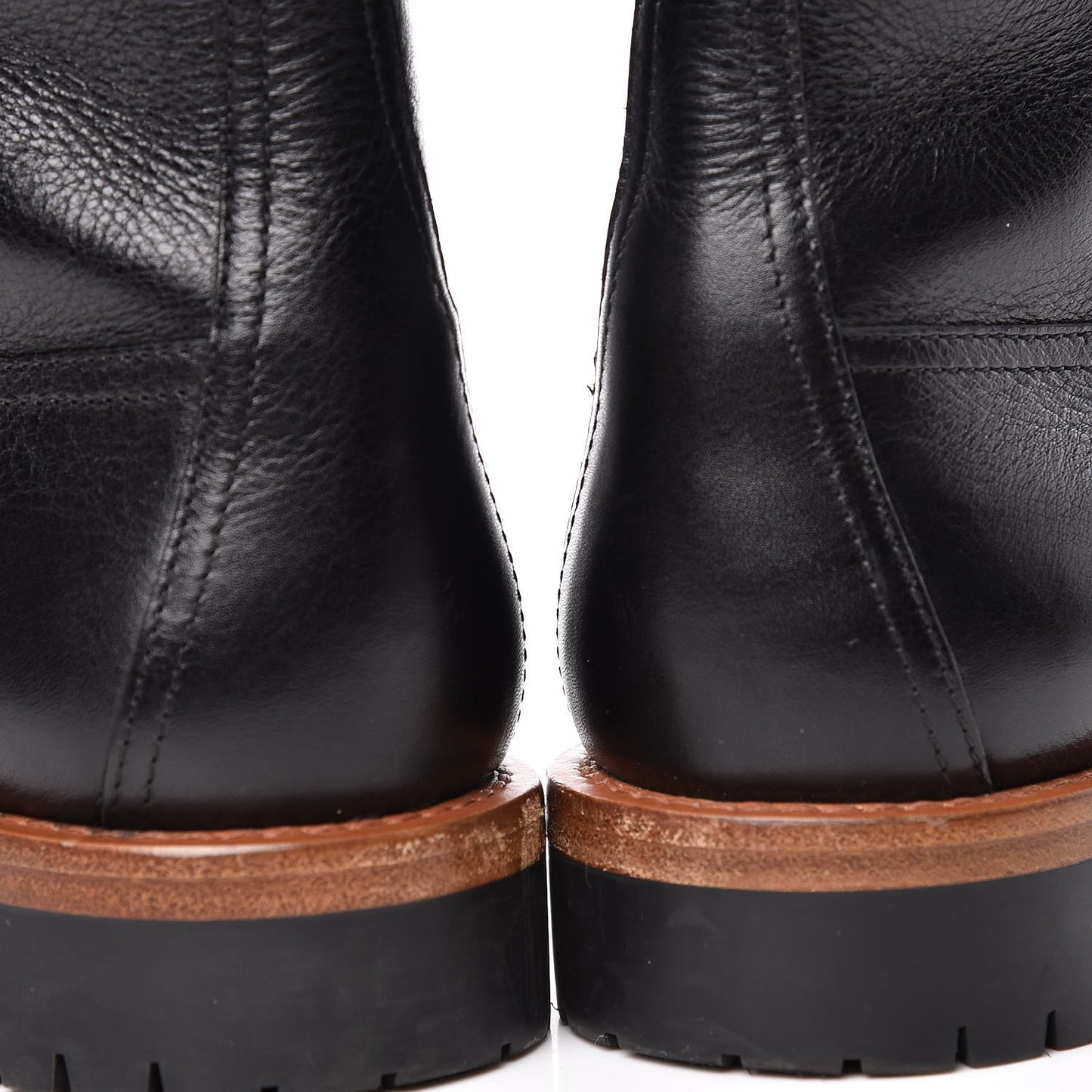 Shiny Calfskin Wildior Low Boot 38 Black