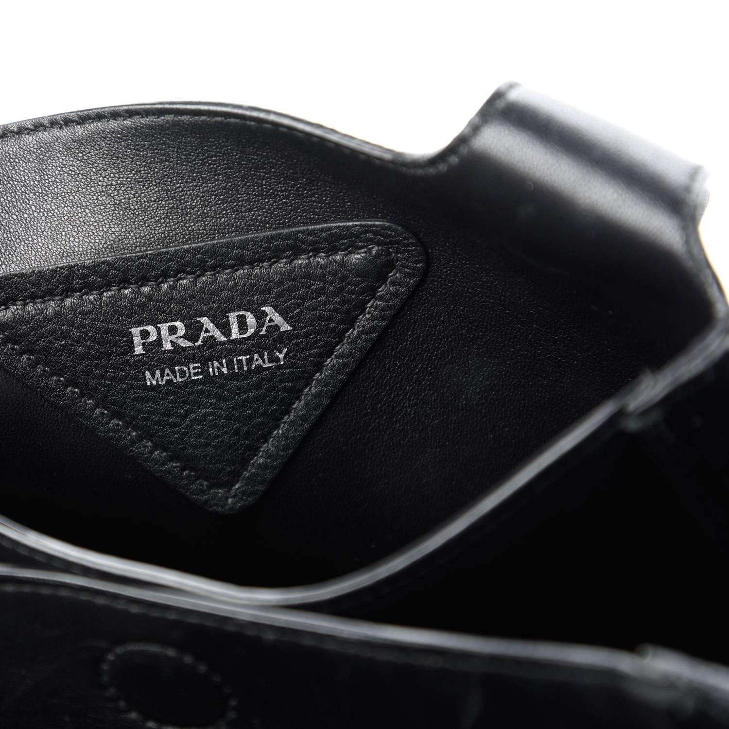 Prada Vitello Daino Soft Medium Dynamique Tote Black 8 of 11