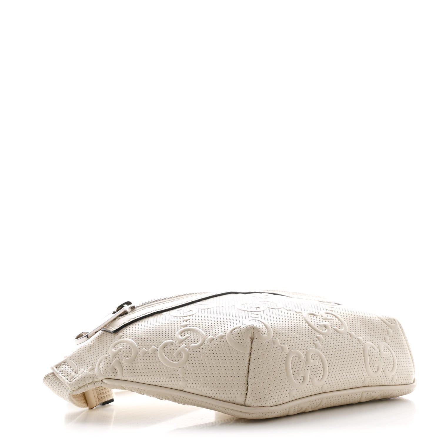 Gucci Calfskin GG Tennis Embossed Belt Bag Mystic White 4 of 10