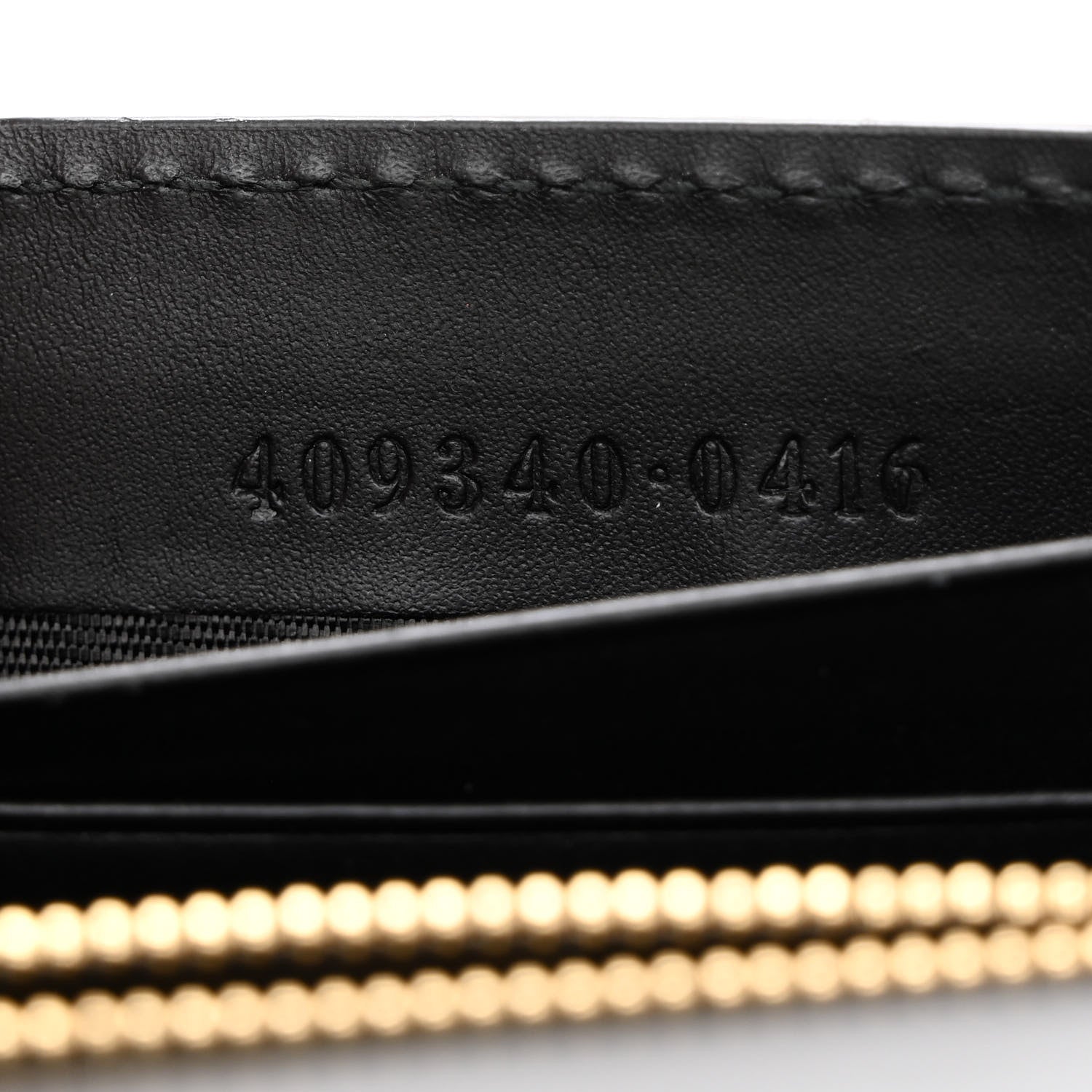 Gucci Guccissima Icon Chain Wallet Black 7 of 10