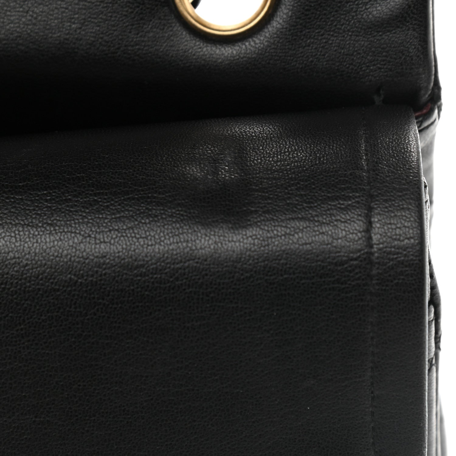 Chanel Lambskin Quilted Medium Double Flap Black 11 of 13
