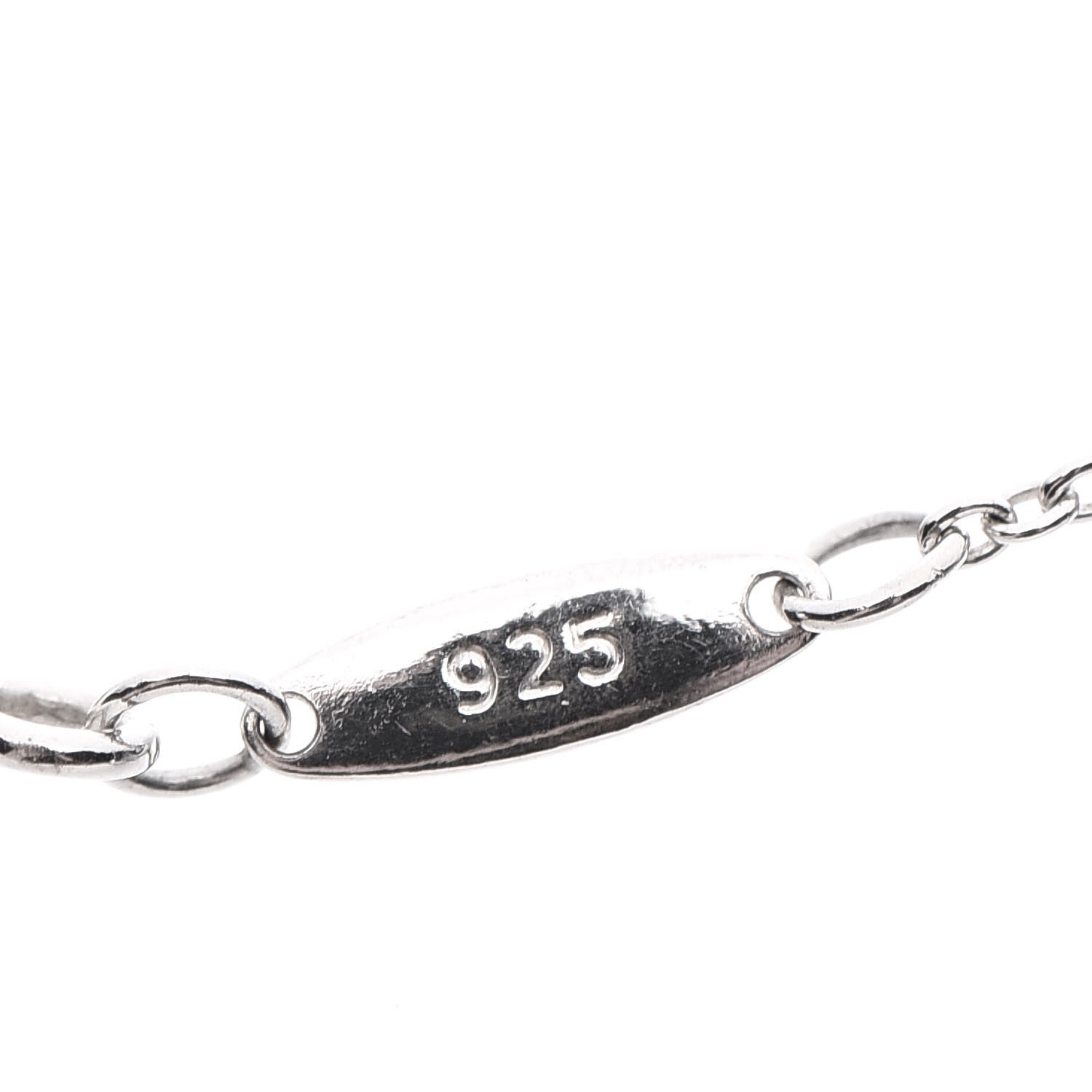 Tiffany Sterling Silver Diamond .09ctw Elsa Peretti Diamonds by the Yard Three Station Necklace 8 of 9