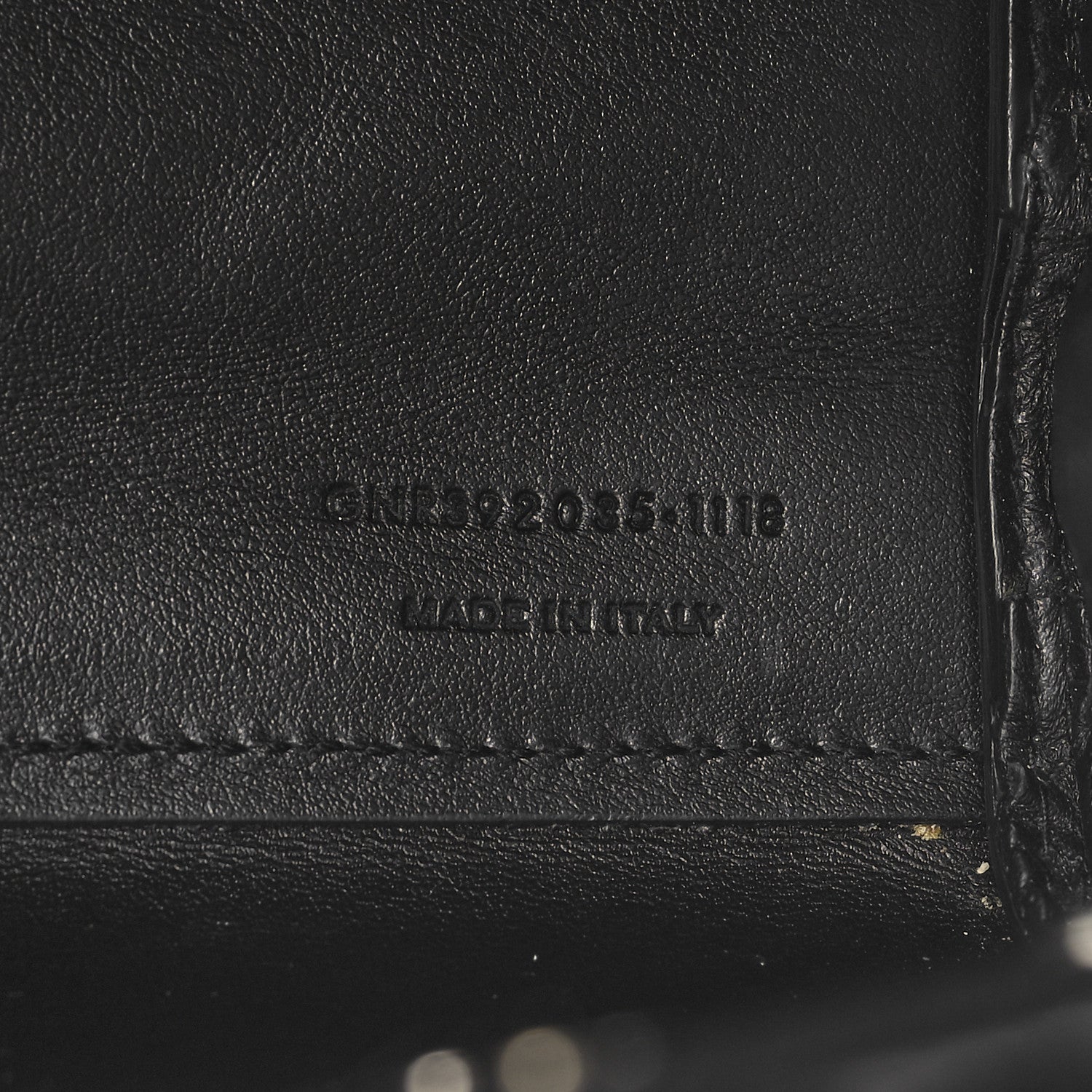 Saint Laurent Calfskin Crocodile Embossed Nano Sac De Jour Black 7 of 10