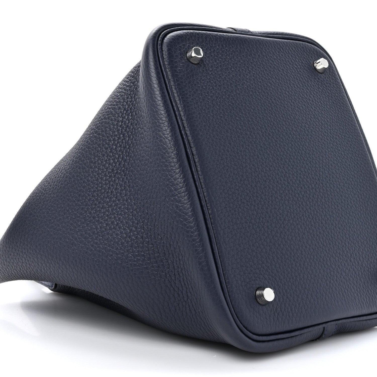 Hermes Taurillon Clemence Matte Alligator Picotin Lock Touch 22 Bleu Nuit 9 of 11