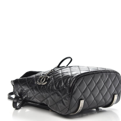 Chanel Glazed Calfskin Quilted Small Salzburg Mountain Backpack Black 3 of 9