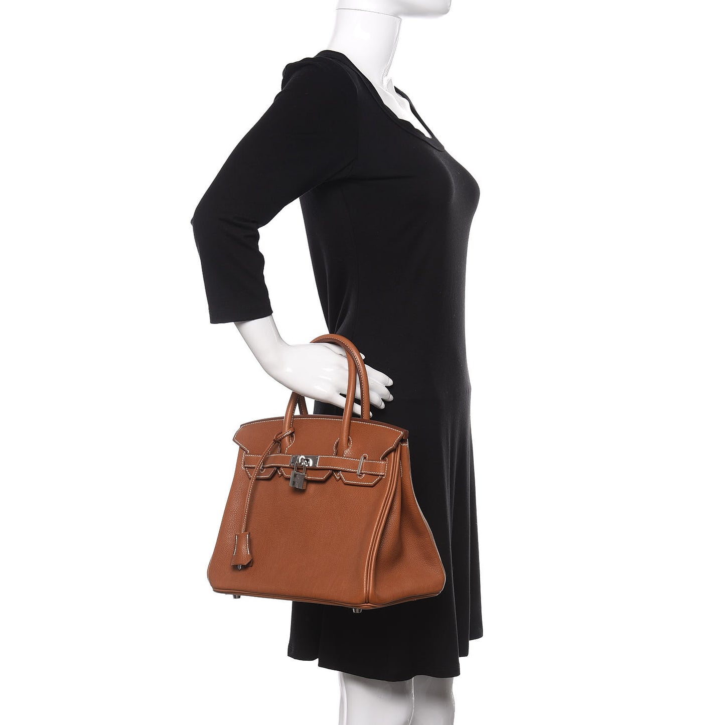 Natural Barenia Faubourg Birkin 30 Fauve