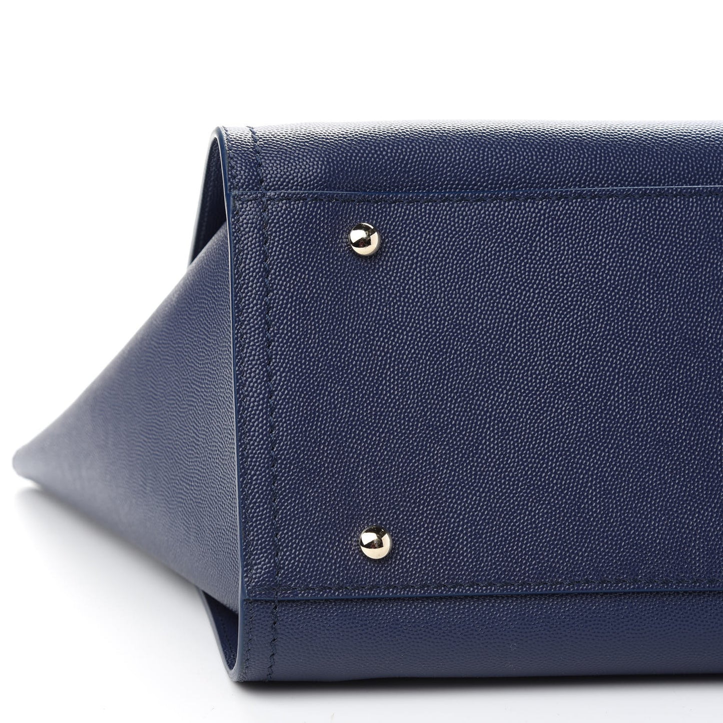 Caviar Small Studded Deauville Tote Navy