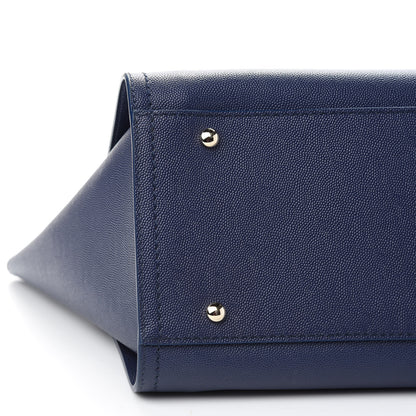 Chanel Caviar Small Studded Deauville Tote Navy 8 of 9