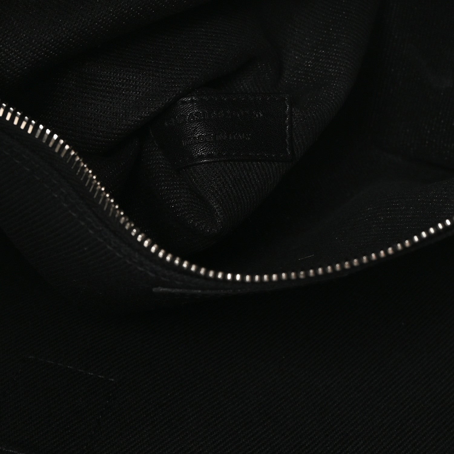 Saint Laurent Linen Calfskin Rive Gauche North South Tote Black 7 of 12