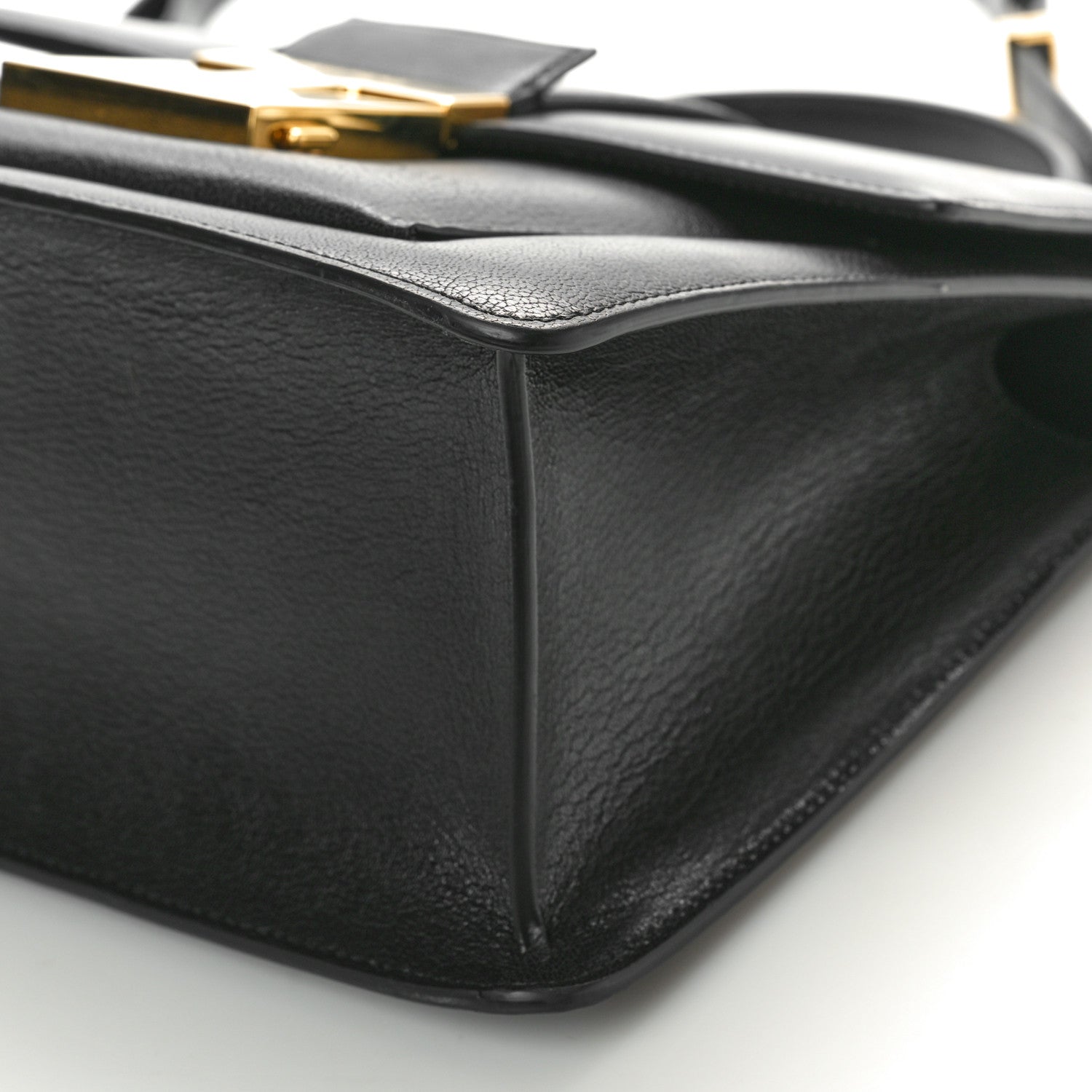 Tom Ford Shiny Goatskin Top Handle Day Bag Black 9 of 9