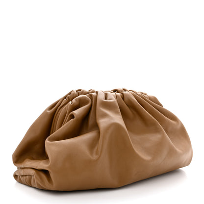 Bottega Veneta Smooth Butter Calf The Pouch Oversized Clutch Teak 3 of 10