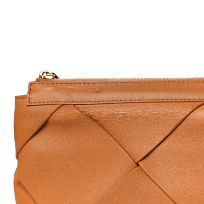 Bottega Veneta Nappa Maxi Blown Up Intrecciato Pouch Clutch Caramel 13 of 24