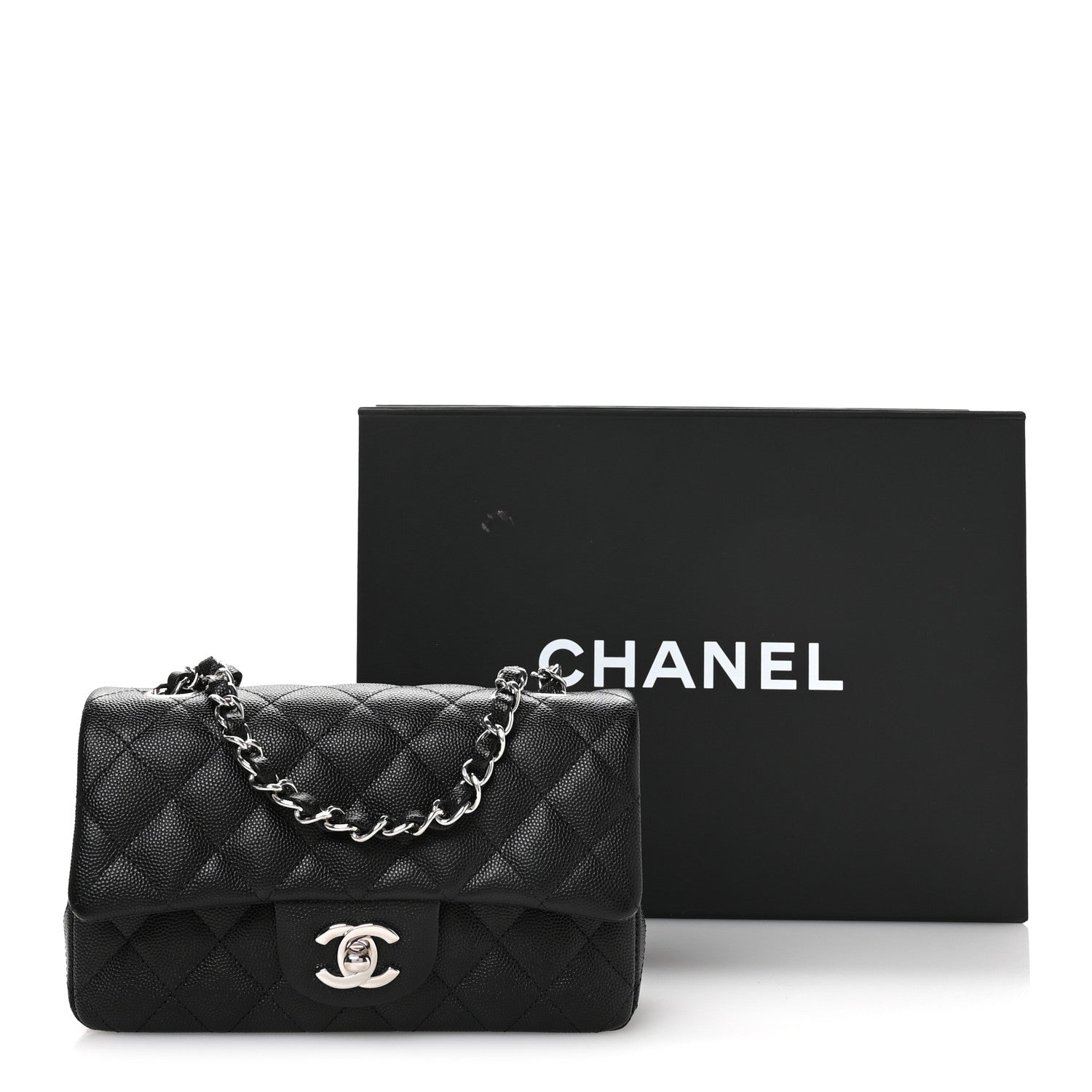 Chanel Caviar Quilted Mini Rectangular Flap Black 11 of 11