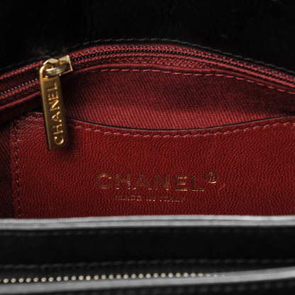 Chanel Aged Calfskin Quilted Medium Just Mademoiselle Black 6 of 8