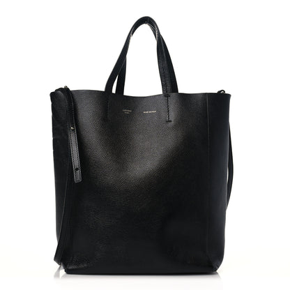 Celine Grained Calfskin Small Vertical Cabas Black 1 of 11