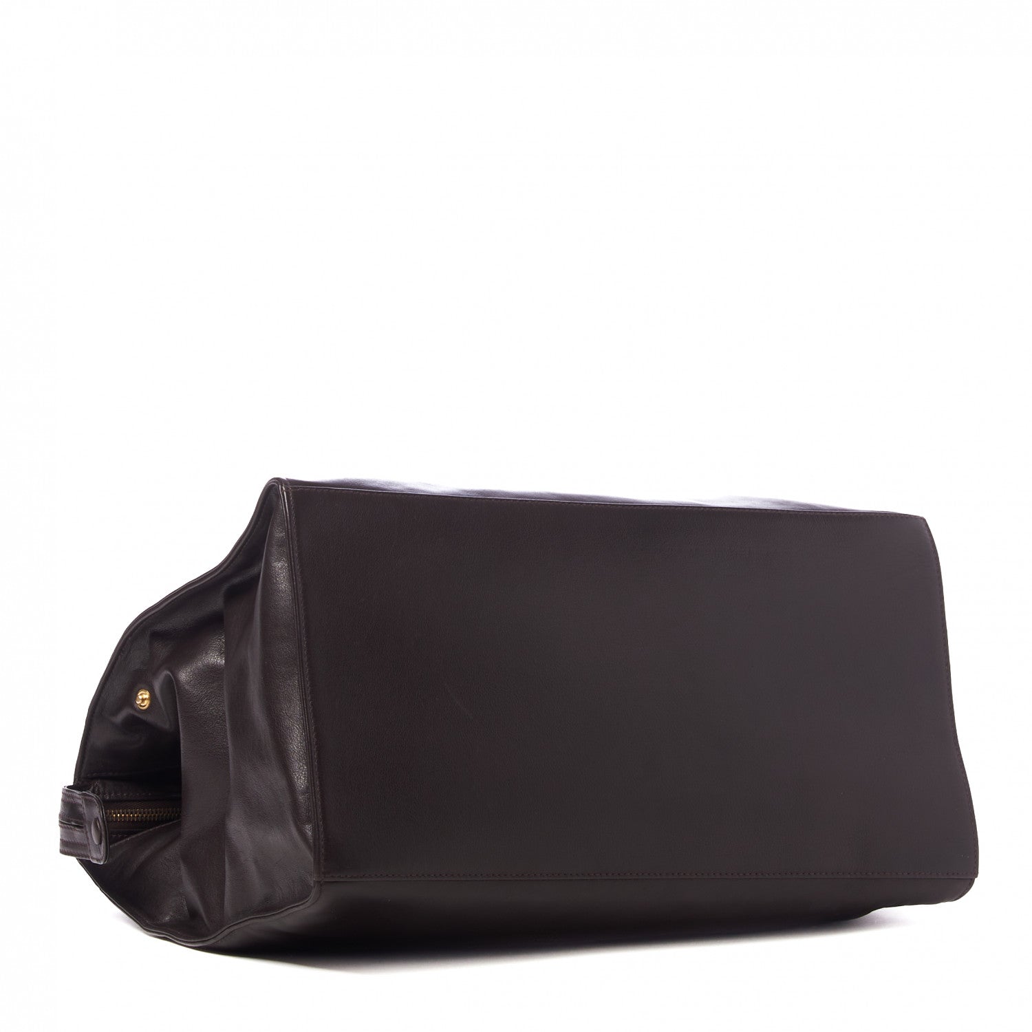 Chanel Lambskin CC Tote Brown 3 of 9