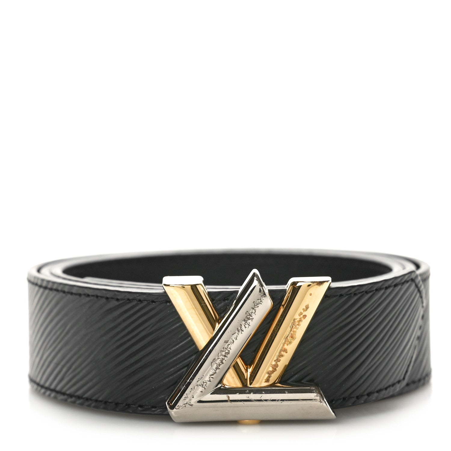 Louis Vuitton Epi 30mm LV Twist Belt 85 34 Black 1 of 5