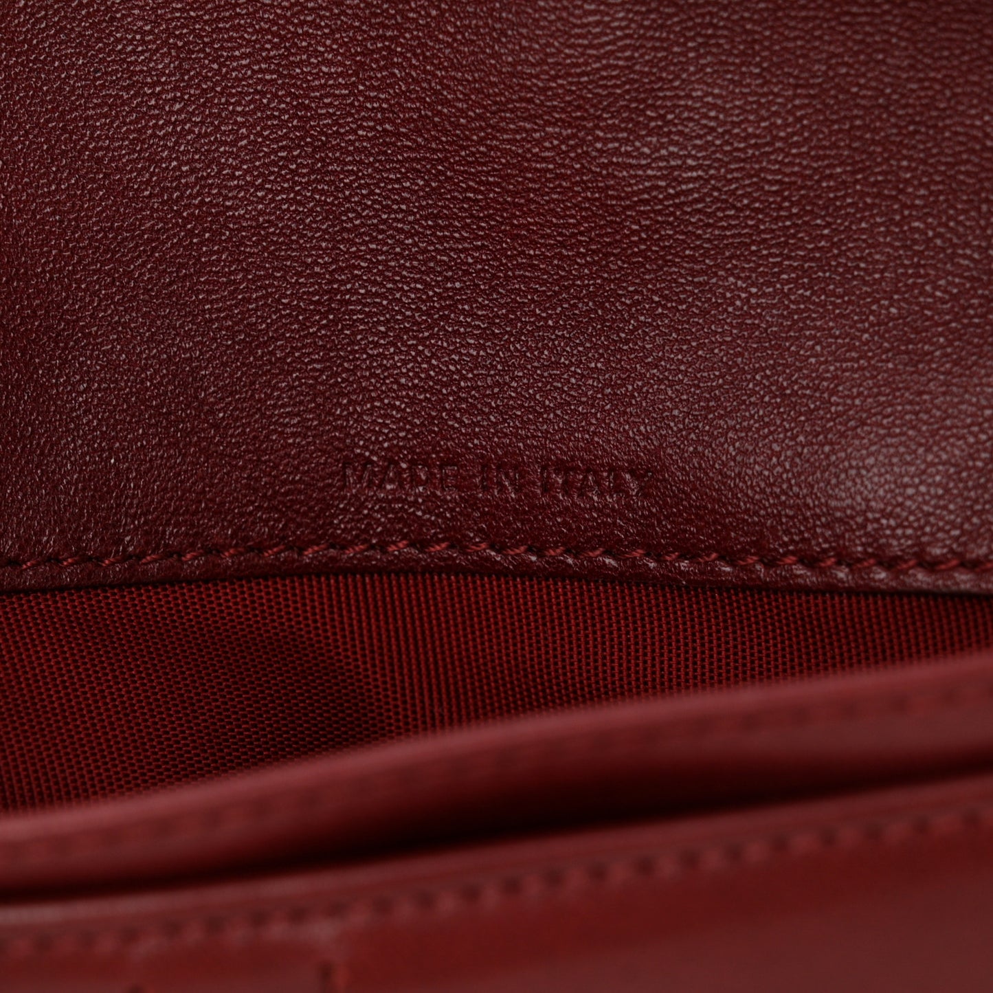 Lambskin Bow French Wallet Red