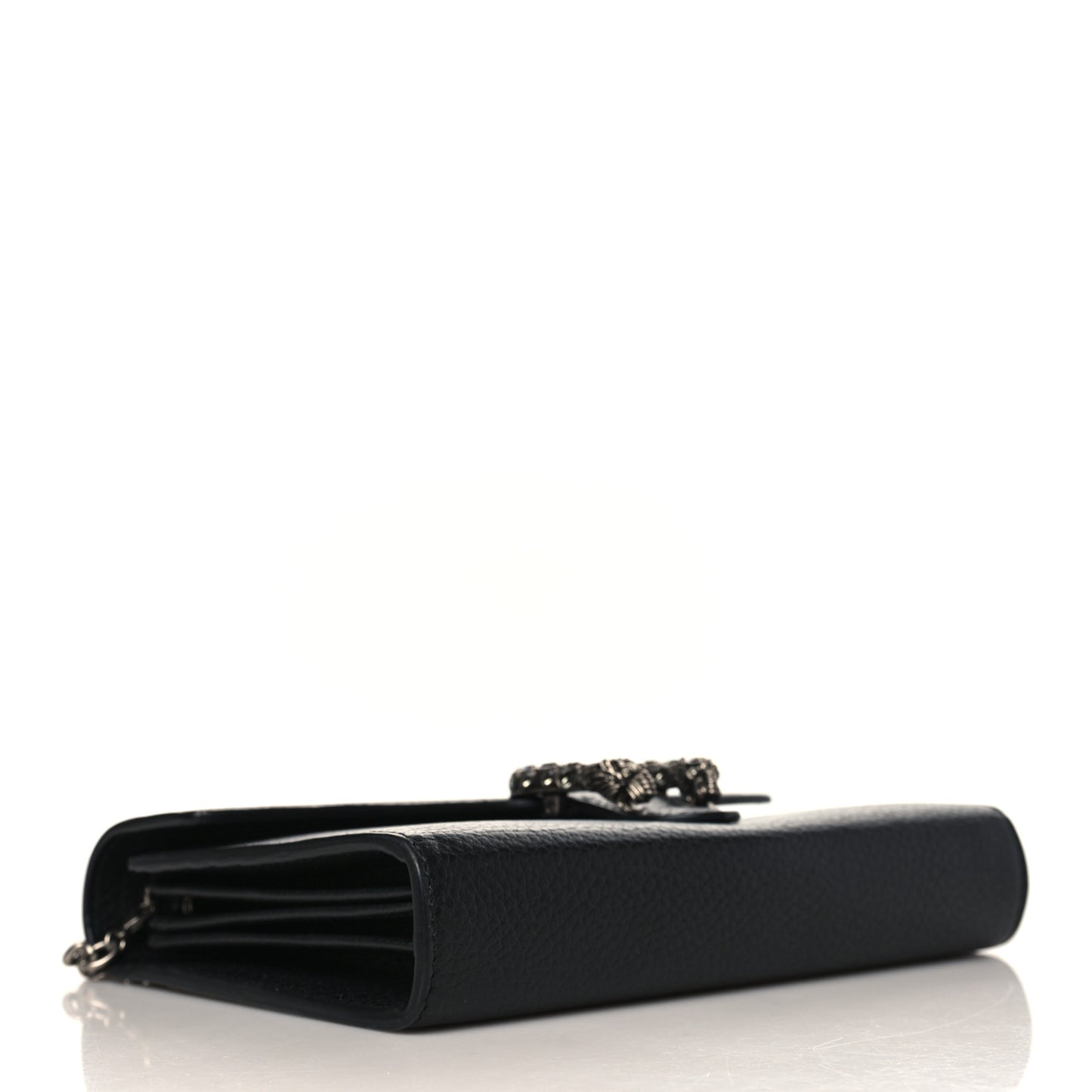 Calfskin Mini Dionysus Chain Wallet Black