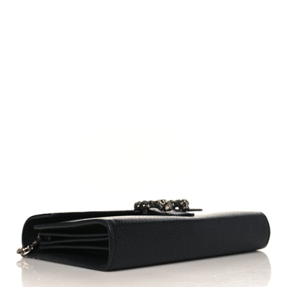 Gucci Calfskin Mini Dionysus Chain Wallet Black 4 of 9