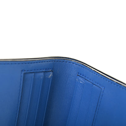 Mulberry Small Classic Grain Tri-fold Wallet Blue 10 of 13