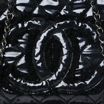Chanel Vinyl Quilted Funny Tweed Tote Black 8 of 10