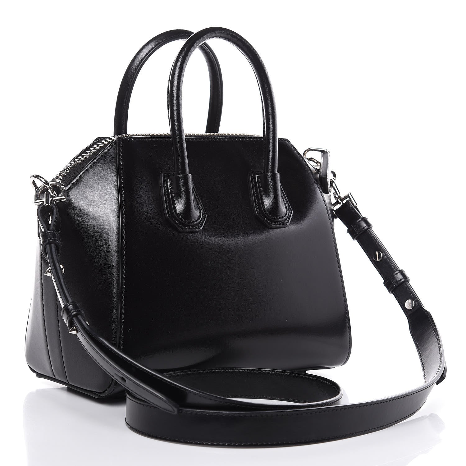 Givenchy Shiny Lord Calfskin Mini Antigona Black 3 of 9