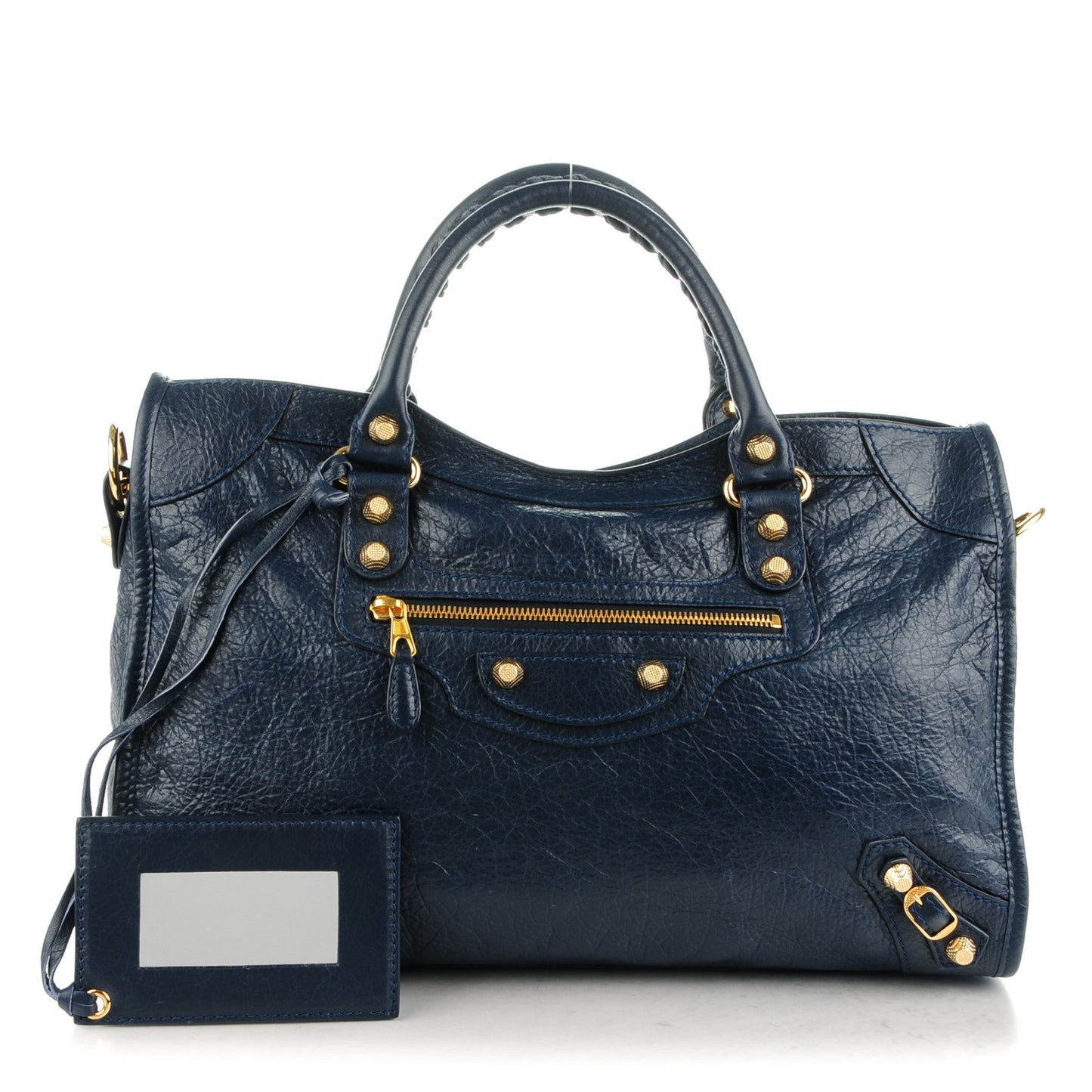 Agneau Giant 12 Gold Hardware City Bleu Obscur