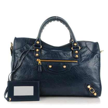 Balenciaga Agneau Giant 12 Gold Hardware City Bleu Obscur 1 of 8
