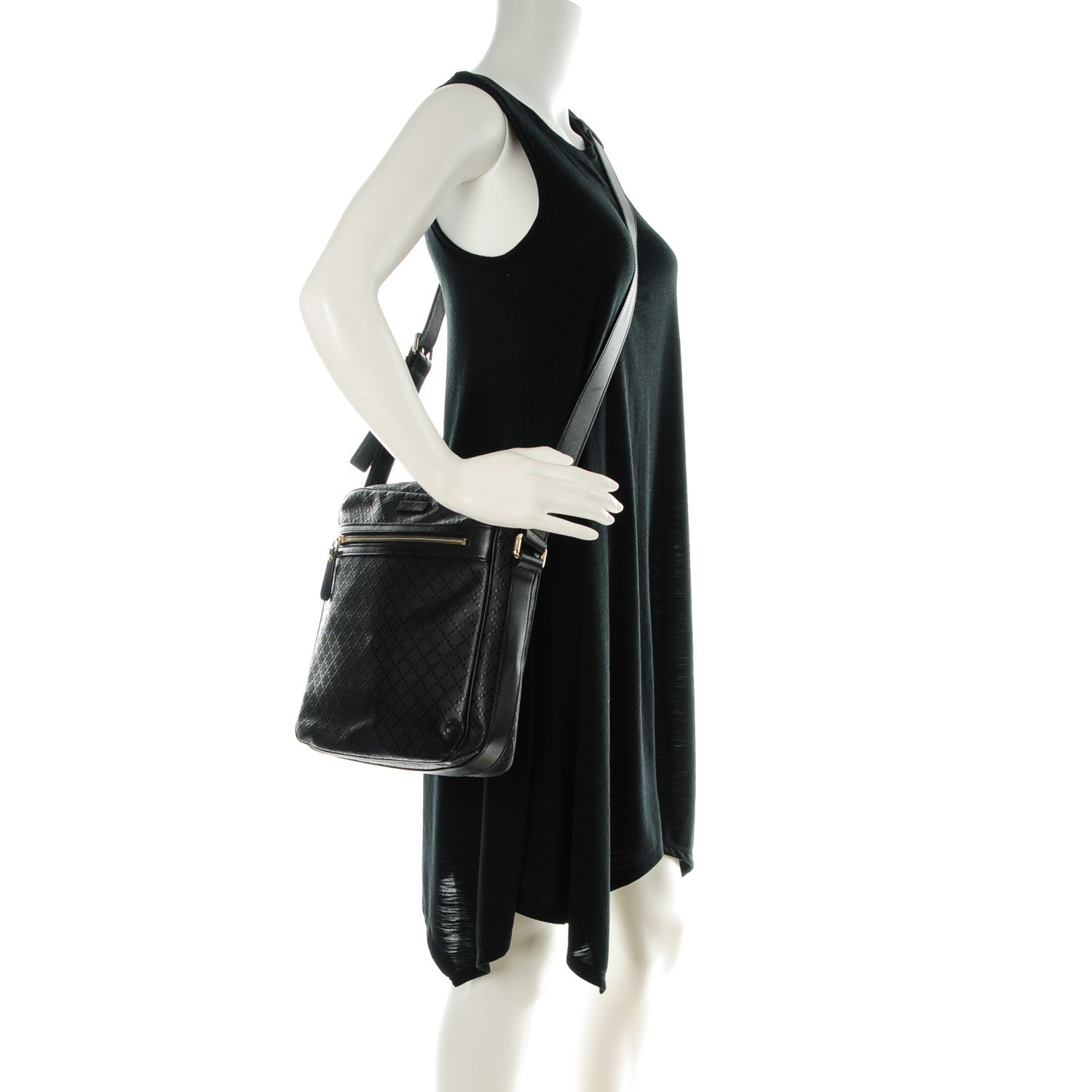 Gucci Diamante Medium Messenger Bag Black 2 of 8
