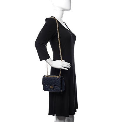 Chanel Aged Calfskin Quilted 2.55 Reissue Mini Flap Navy 2 of 12