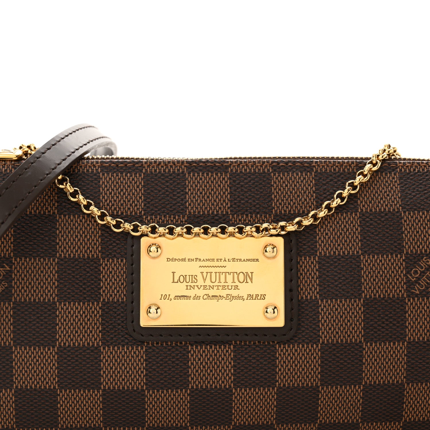 Louis Vuitton Damier Ebene Eva Clutch 8 of 10