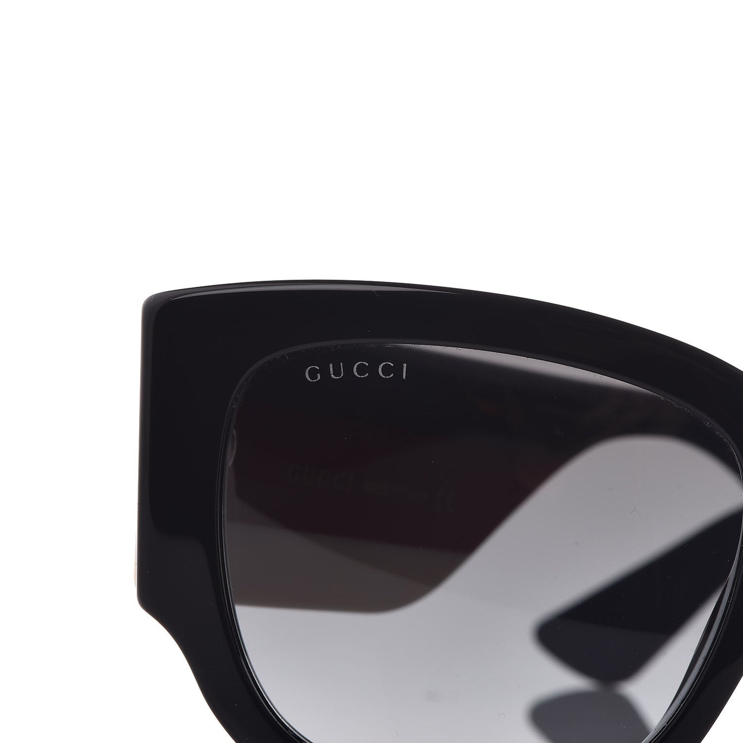 Acetate Web Oversized Frame Rectangle Sunglasses GG0276S Black