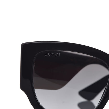 Gucci Acetate Web Oversized Frame Rectangle Sunglasses GG0276S Black 9 of 10